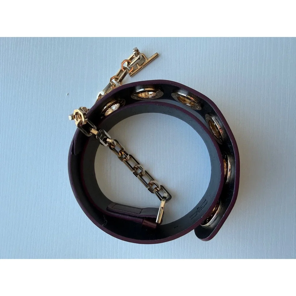 Louis Vuitton Wide Resin Logo Belt‎ Size 85 Made in France